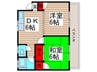 マイハウス海神 2DKの間取り