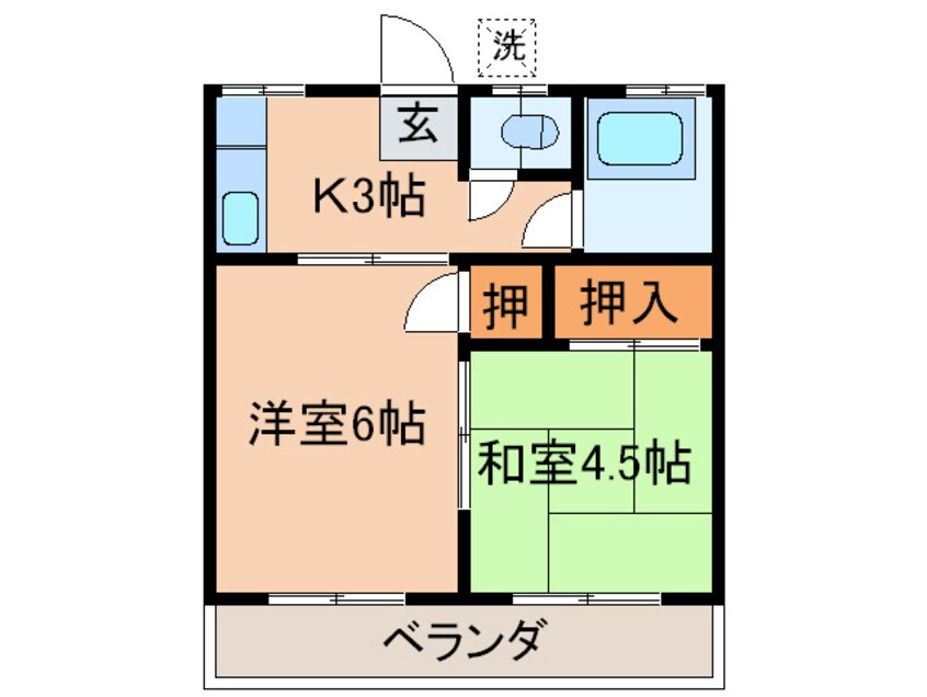 間取図 カネフクコ―ポ