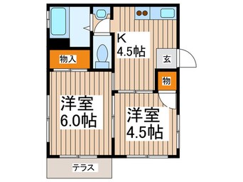 間取図 グリ－ンコ－ポ