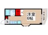 b´CASA幕張Ⅱre-born 1Rの間取り