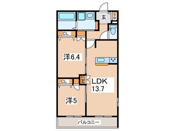 間取図 シャトン湘南