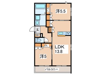 間取図 シャトン湘南