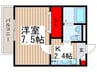 AJ津田沼North　Ⅰ 1Kの間取り