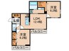 エルダー 2LDKの間取り