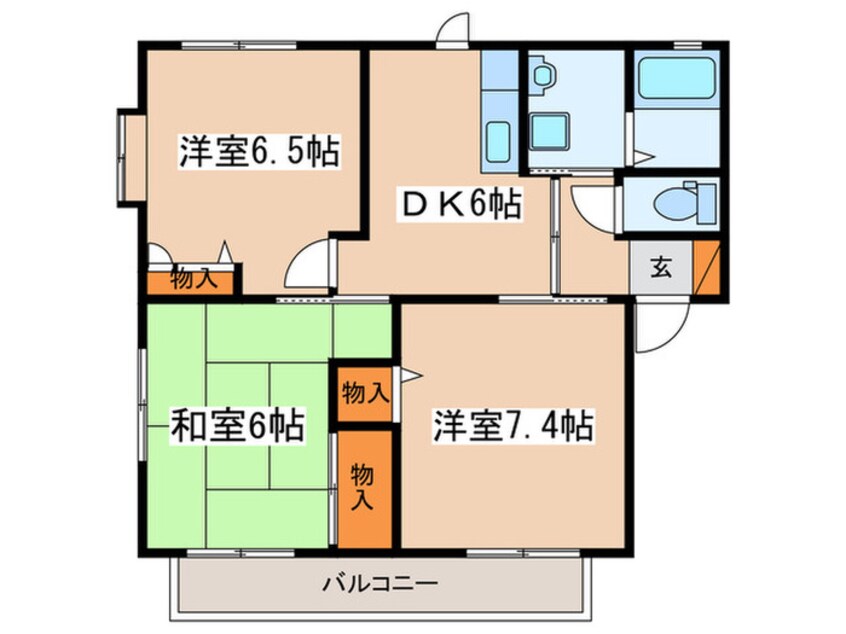 間取図 コージーコートA