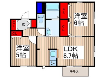 間取図 コレット中野