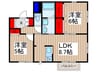 コレット中野 2LDKの間取り