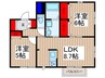 コレット中野 2LDKの間取り