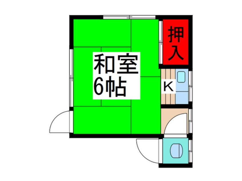 間取図 長田荘