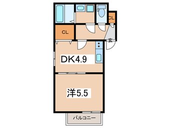 間取図 ジーメゾン伊勢原アメロ