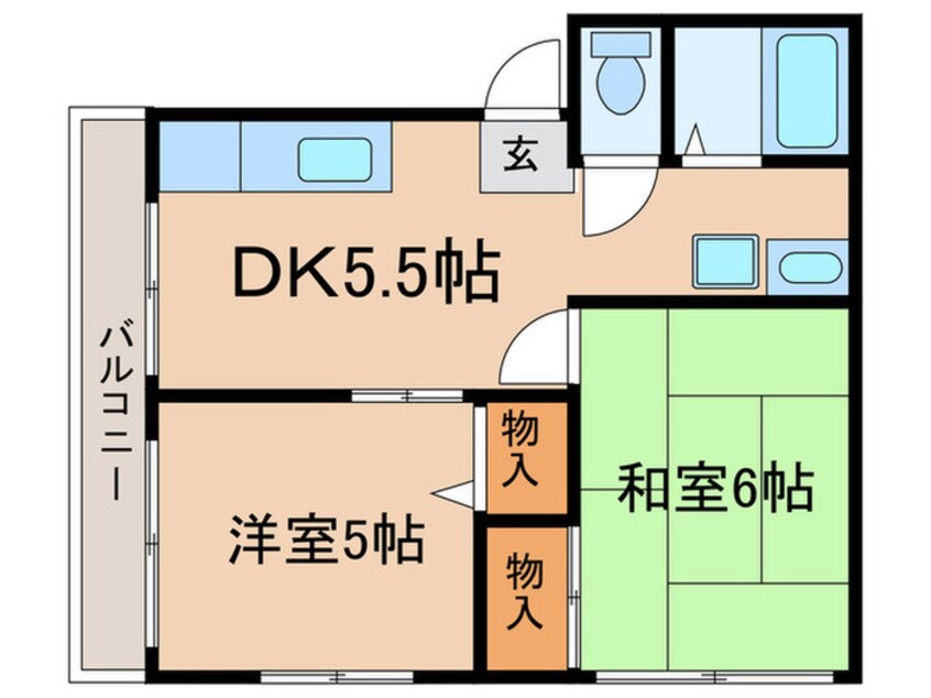 間取図 グレ－ス下馬