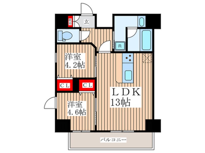 間取図 プライマル月島