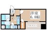プライマル月島 1Kの間取り