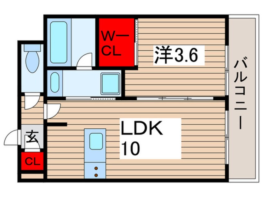 間取図 ザ・パークハビオ行徳駅前