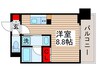 ザ・パークハビオ行徳駅前 1Rの間取り
