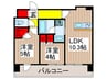 ザ・パークハビオ行徳駅前 2LDKの間取り