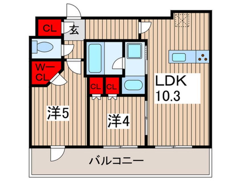 間取図 ザ・パークハビオ行徳駅前