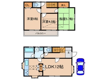間取図 西大泉3丁目貸家