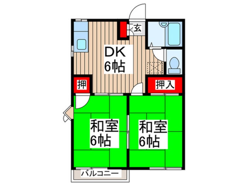 間取図 サンコーポ藤