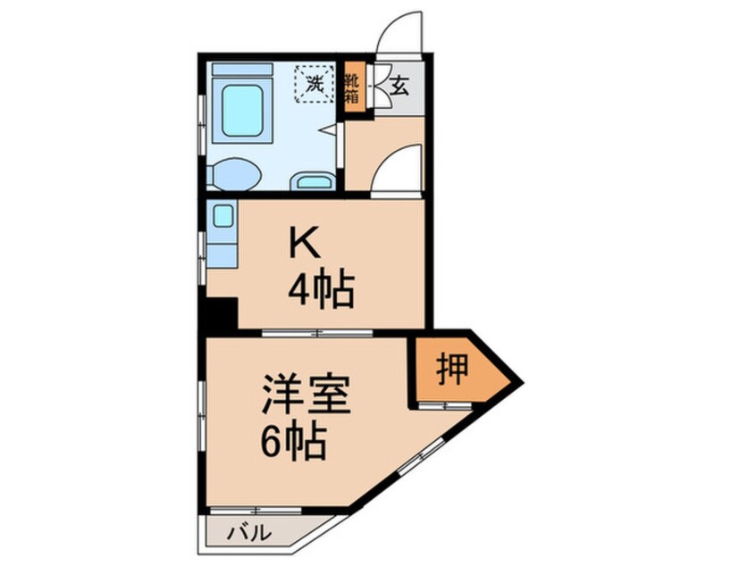 間取図 東邦ビル多摩川