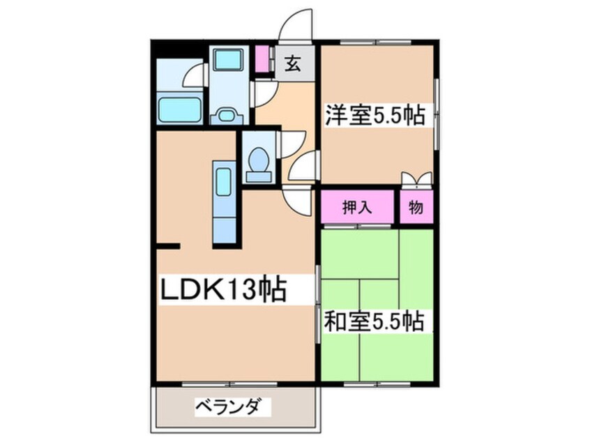 間取図 ミルキ－ウェイ