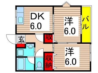 間取図 リフレイン北綾瀬Ｂ