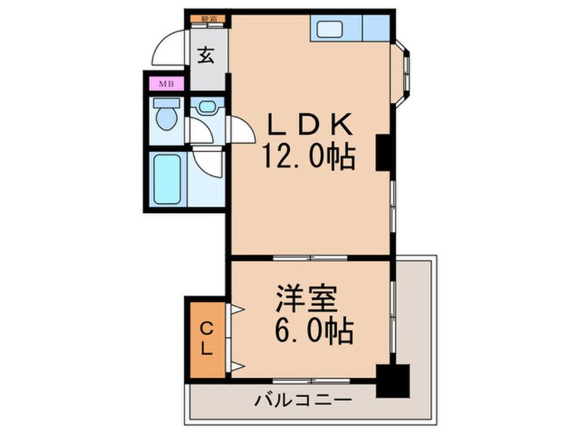 間取図 メ－プルメゾン