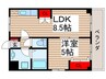 ライトガーデン 1LDKの間取り