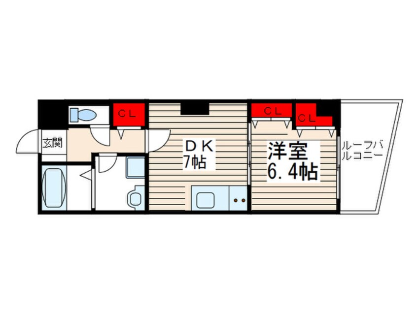 間取図 m1BLD