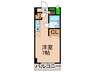 第七植村ビル 1Rの間取り