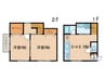 セブンハイツ 2DKの間取り