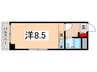 エバ千駄木 1Rの間取り