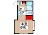 西川口ディアコート照光 1Kの間取り