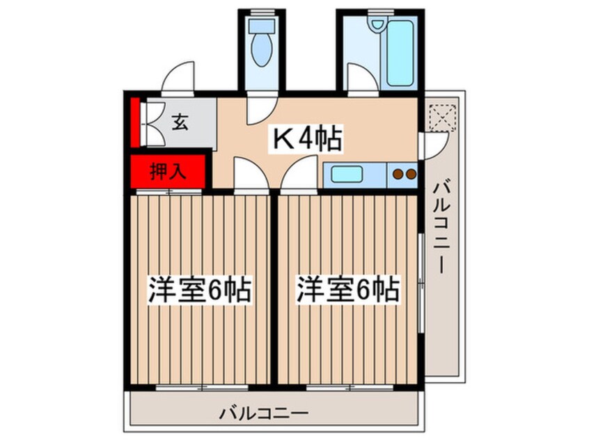 間取図 第二ホシノコ－ポ