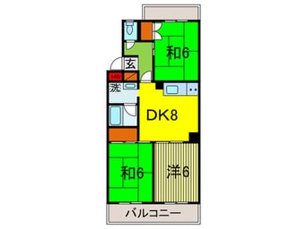 間取図 ロ－ゼ鷺沼