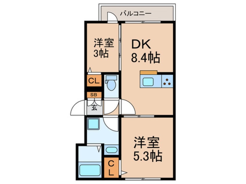 間取図 グラナーデ若木