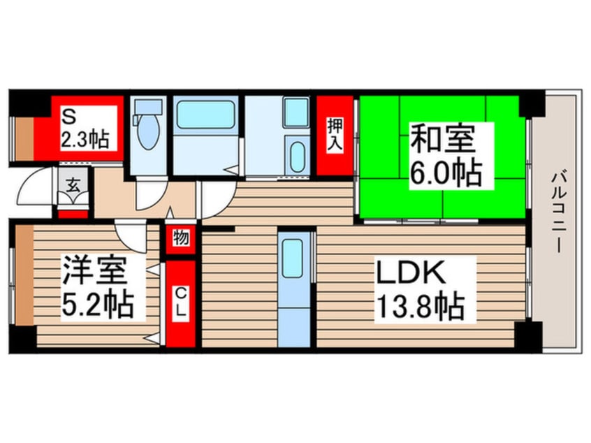 間取図 スチューアンセストラル大北