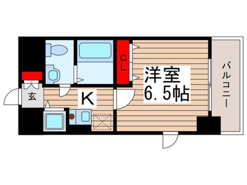 間取図 カスタリア三ノ輪
