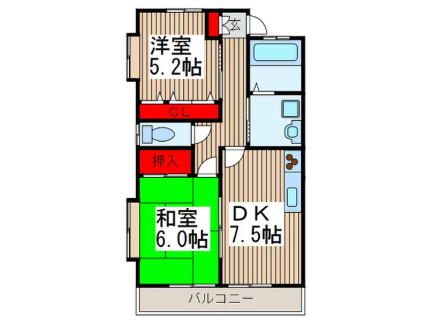 間取図 ラポ－ルハイツⅢ