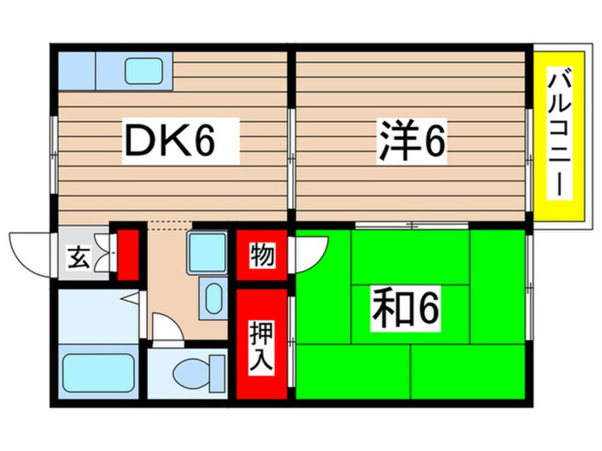 間取図 Ｏ－ＴＩＡＳ２