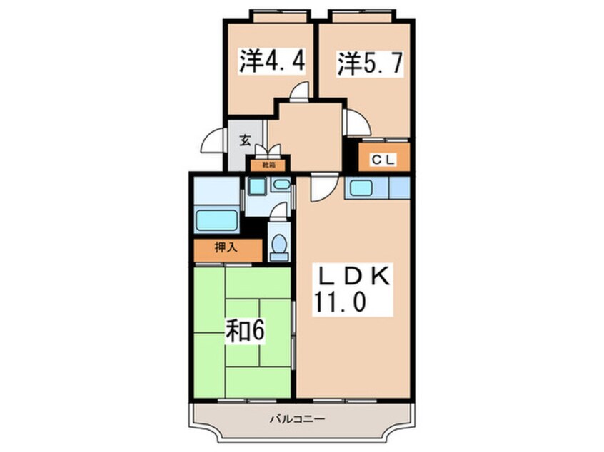 間取図 サンパレス湘南