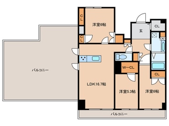間取図 Ｗレジデンス多摩川
