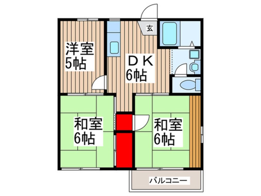 間取図 サンフラワ－ハイツ