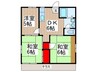 サンフラワ－ハイツ 3DKの間取り