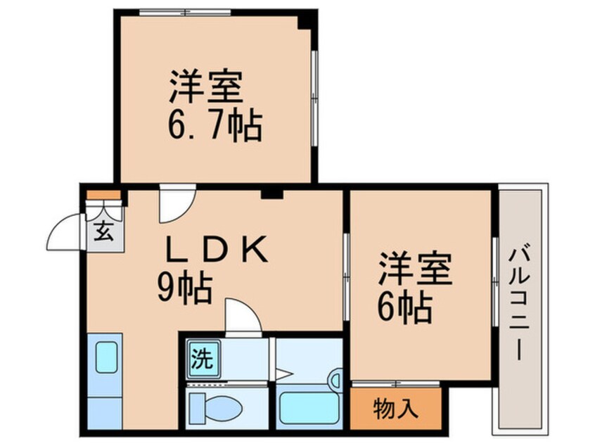 間取図 フロ－レンスⅠ