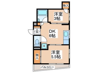 間取図 コスモスマンション西武遊園地