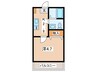 α　parks east 1Kの間取り