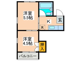 間取図 ホワイトヒルズ宮崎台(202)