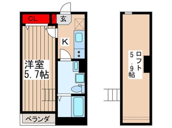 間取図 Three forest 東大宮