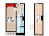 Three forest 東大宮 1Kの間取り